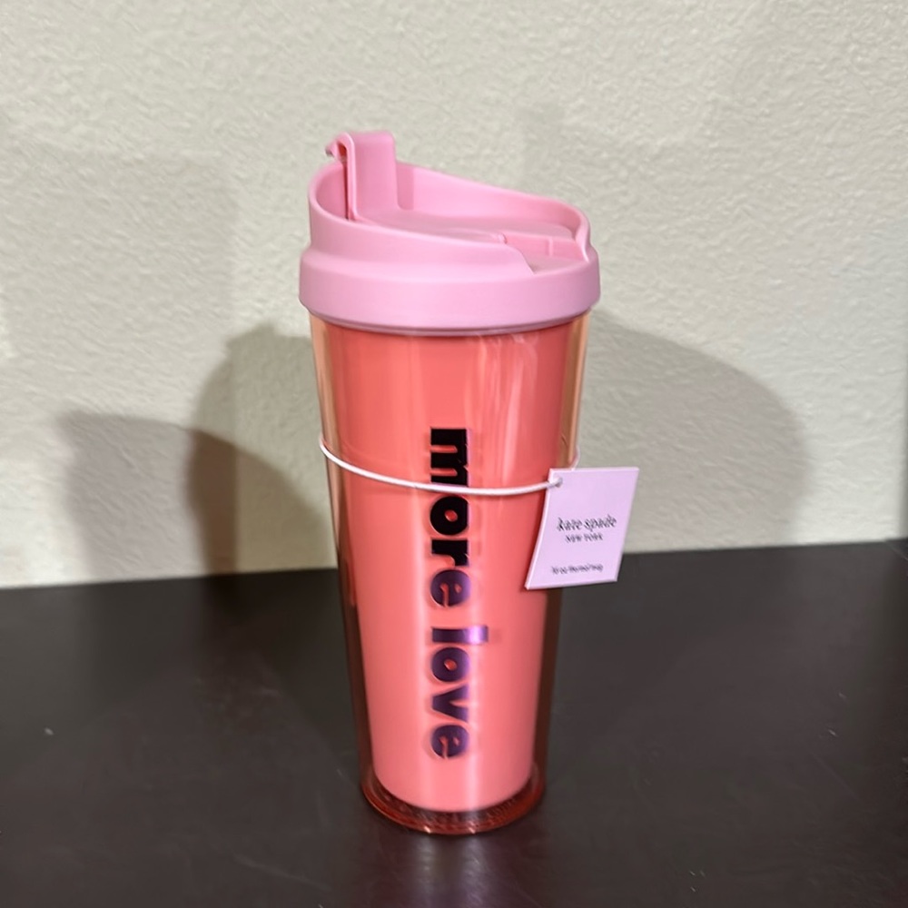 NWT Kate Spade More Love 16 oz thermal tumbler